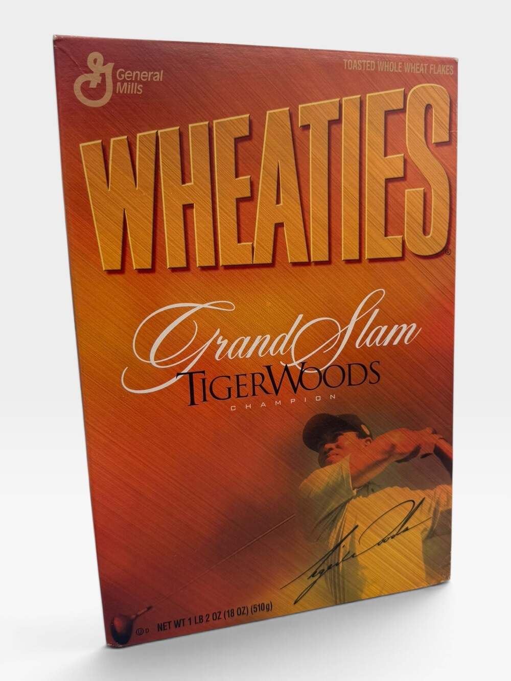 General Mills Wheaties Tiger Woods Grand Slam Champion Cereal Box